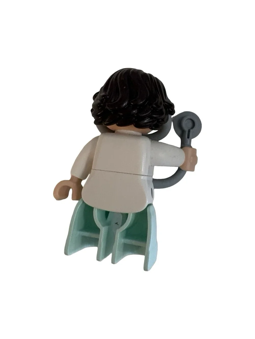LEGO Duplo Doctor Woman Aqua Pants White Shirt Stethoscope Black Hair Girl Mom